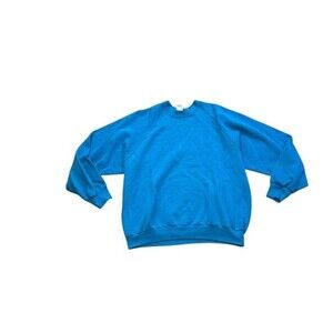 Vintage Fruit of the Loom Sweatshirt Women's Size XL Blank Crewneck Made in USA